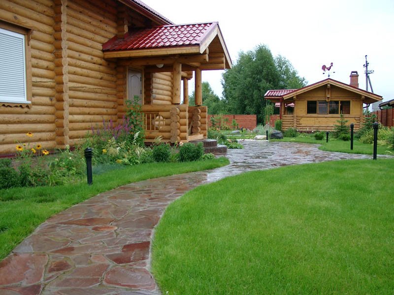 Цветник в кантри стиле