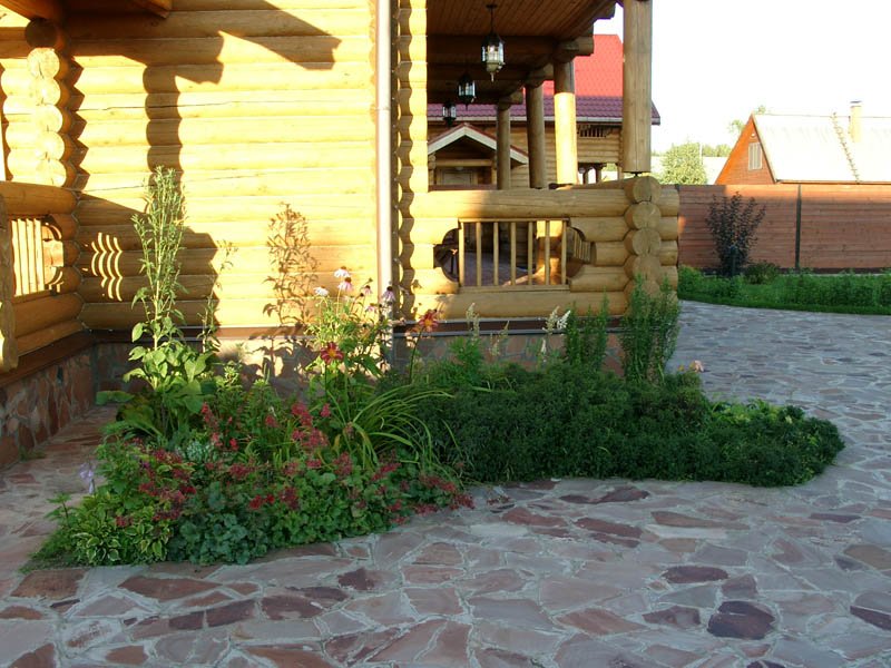 Цветник в кантри стиле