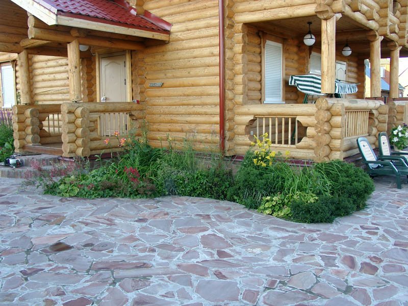 Цветник в кантри стиле