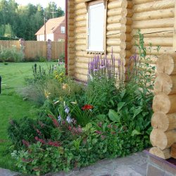 Цветник в кантри стиле