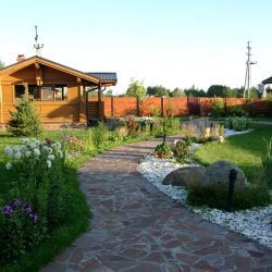 Цветник в кантри стиле