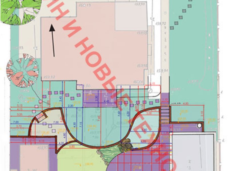 Разбивочный чертеж