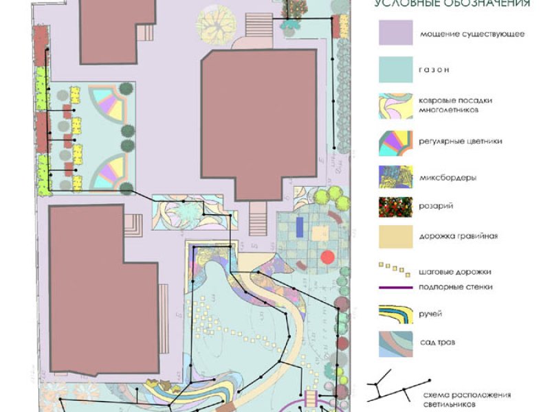 План по освещению