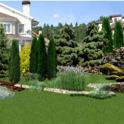 Визуализация вида на водопад